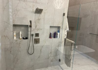 A hand shower bathroom